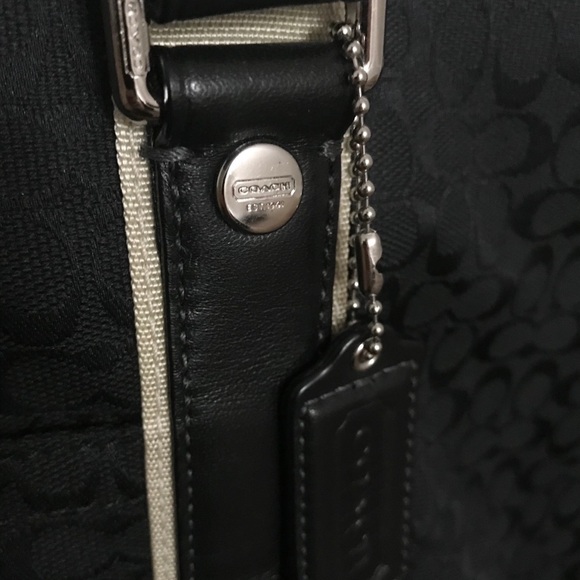 Authentic Coach Monogram Tote Handbag - Picture 3 of 8